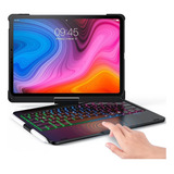 Funda 360 Con Teclado Rgb Y Touchpad Para iPad Gen 10 10.9