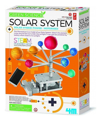 Kit Ciencia Stem Armar Planetario Giratorio Con Panel Solar