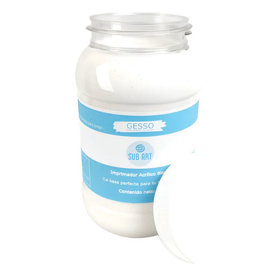 Gesso Sub Art 500ml Imprimador Acrílico Color Blanco Lienzo Blanco | Envío gratis