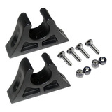 Attwood Canoa Kayak Paddle Holder Clips - Negro Con Accesori
