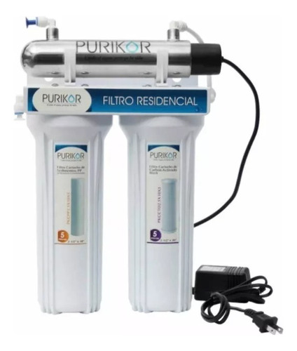 Filtro Purificador Agua Potable Domestico 3etapas Carbon Uv