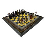 Jogo Xadrez Completo Senhor Dos Anéis Temático 50x50cm Set 2