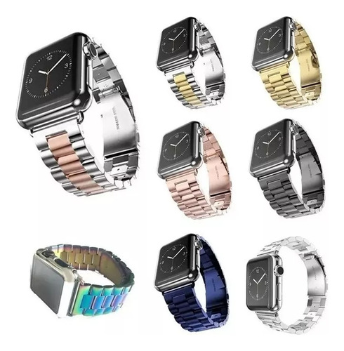 Correa Acero Iwatch Para Apple Watch 42 Y 38 Mm Accesorio 