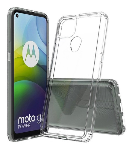 Funda Uso Rudo Acrilico Transparente Motorola Moto G9 Power 