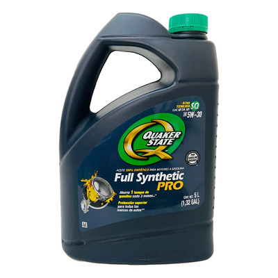 Aceite Motor 5w30 Sintetico 5 Lts Quaker State | Meses sin interés