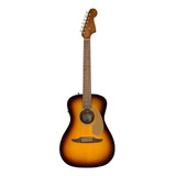 Violão Eletroacústica Fender California Malibu Player Para Destros Sunburst Nogueira Brilhante