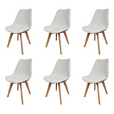 Silla Tulip Eames Comedor Cocina Living Pack X6 Unidades