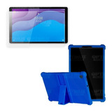 Kit Cristal Y Estuche Goma Tablet Para Lenovo M10 Hd Tb-x306