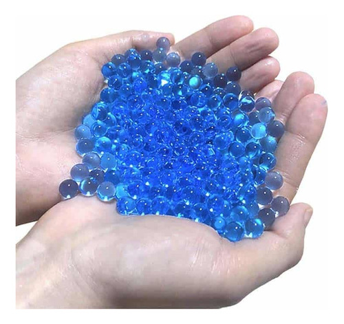 1000 Bolinhas Gel Azul Decoração Cresce Àgua