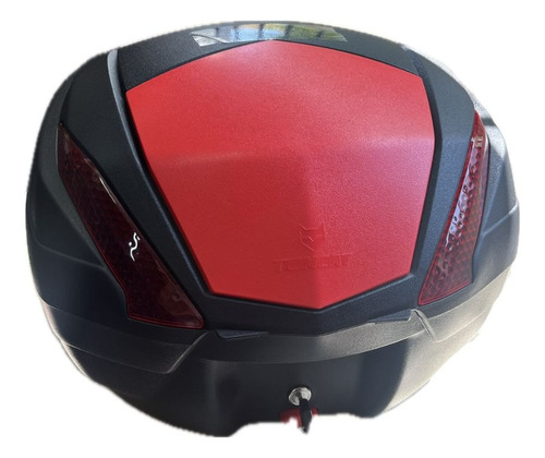 Caja Trasera Para Moto 34l Tomcat Tapa Roja