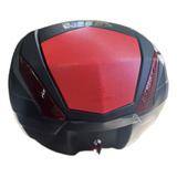 Caja Trasera Para Moto 34l Tomcat Tapa Roja