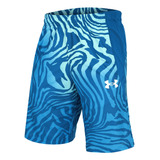 Short Under Armour Basquetbol Baseline 10 Print Hombre Azul