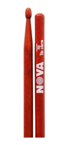 Baquetas Palillos Nova By Vic Firth 5b Punta Madera Red N5br