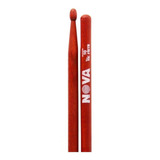 Baquetas Palillos Nova By Vic Firth 5b Punta Madera Red N5br