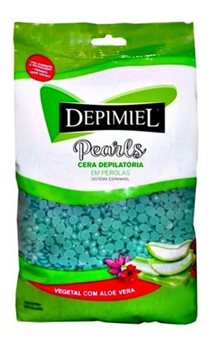 Cera Depilatória Depimiel Vegetal Aloe Vera Espanhol 500g