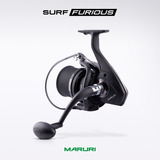 Molinete Maruri Pesca De Praia Surf Furious 8000 Drag 10kg Cor Preto Lado Da Manivela Direito/esquerdo