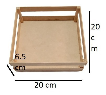 5pz 20x20x6.5 Huacal De Madera Decoracion O Centros De Mesa