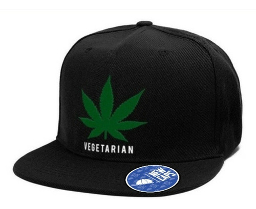 Gorra Plana Cannabis Vegetarian Marihuana #cannabis New Caps