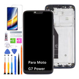 Pantalla Lcd Para Moto G7 Power Xt1955 Con Marco Original