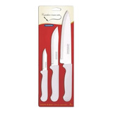 Juego De Cuchillos Tramontina X3 Acero Inox Cuchillos Cocina