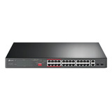 Switch 24 Port Poe+, 2 P Gigabit + 2 Sfp Tp-link Tl-sl1226p