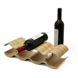 Organizador De Vino De Madera Para Encimera, 2 Niveles, 7 Bo