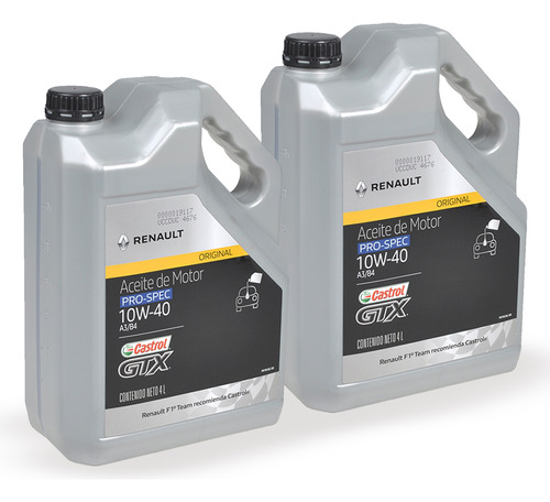 Kit Aceites X 8 Lts Renault Castrol Pro Semi Sintetico 10w40