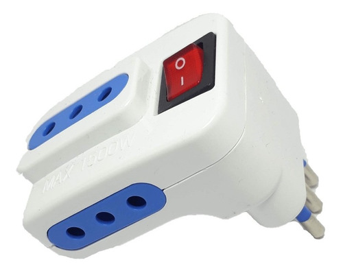 Adaptador Triple Enchufe Con Switch 10a 250v 1500w