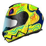 Casco Abatible Moto Beast Amarillo Talla Xl Sh3910 Shaft