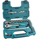 Juego Milimétrico 1/2 Dados Y Matraca 23 Pzas Makita B65589