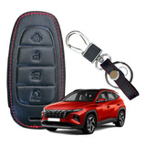 Funda Llave Piel 4b Compatible Con Hyundai Tucson 2022 2023