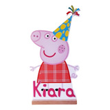 5 Figura Decorativa 28cm Fibrofacil Centro De Mesa Peppa Pig