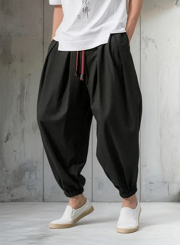 Pantalones Holgados Tipo Harén Para Hombre, Pantalones Elást | Envío gratis