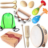 Juego De Instrumentos Musicales De Madera Niños, Segur...