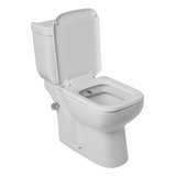 Inodoro Cuadrado Largo Bidet Integrado Deposito Dual Asiento