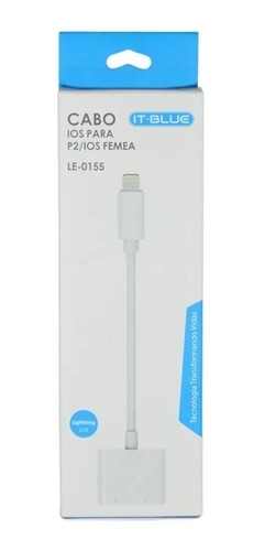 Cabo Adaptador P2 Para iPhone Ios Fêmea Original