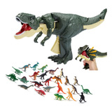 Juguete De Dinosaurio Para Niños De 13 Piezas, Se Puede Gira