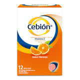 Tabletas Cebion Masticables Vitamina C Sabor A Naranja 259g