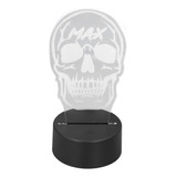 Luz Led Nocturna Usb Con Diseño De Calavera 3d, 7 Colores, Q