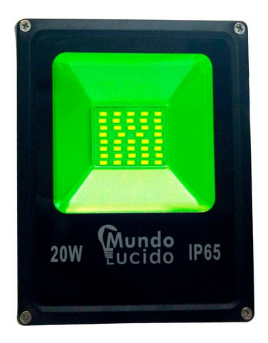 Reflector Led 20w 110 V Luz Verde Oferta Exteriores Ip65 