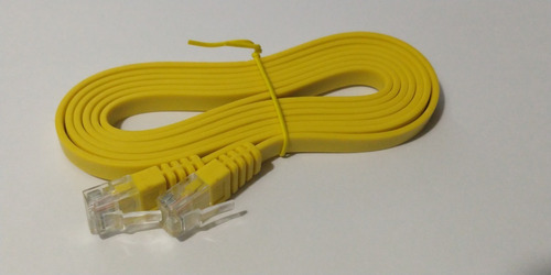 Cable De Red - Patch Cord 1.5mt Cat.5e Plano - Amarillo