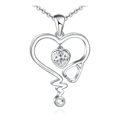Collar Estetoscopio Médico Doctora Enfermera Swarovski E | Meses sin interés