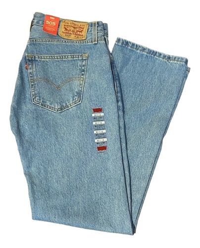 Jean Levis 505 Regular Azul Medio 100% Original