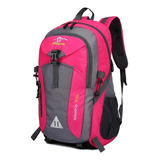 Mochila Deportiva Gym Casual Back Pack Impermeable Montaña M Color Fucsia