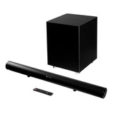 Soundbar 2.1 Canais 280w Rms Com Subwoofer Sem Fio Cor Preto Frequência 70hz ~ 15khz 110v/220v