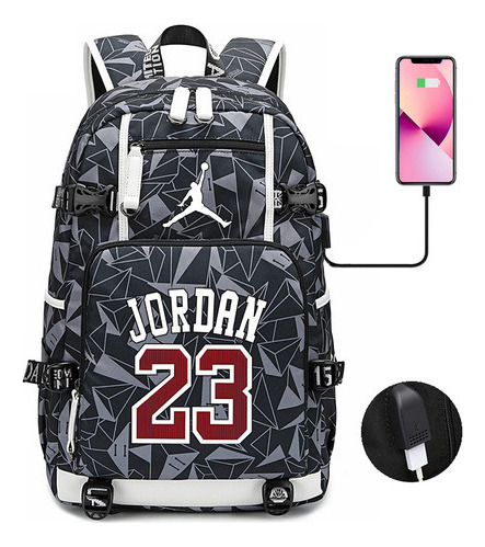 Mochila Transborder Direct Supply Basketball Star Usb Comp