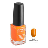 Esmaltes De Uñas Tradicional Sin Tacc Cuvage Pro Keratine Color #035 - Naranja Fluo