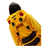 Mameluco Pijama Pikachu Amarillo De Felpa-polar Talla Chica