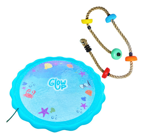 Pack Water Play Alfombra Rociadora Y Escalador Infantil Glow