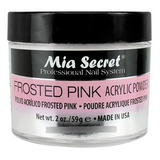 Polimero Frosted Pink 59g Uñas Acrilicas Mia Secret..